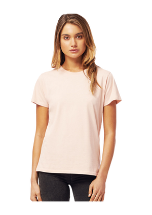 The Icons Collection - Hot Stuff White Meno Organic Cotton Slim Fit Ladies Tee