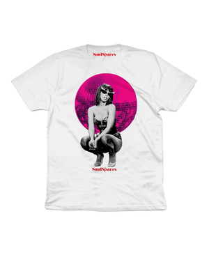 Open image in slideshow, The Icons Collection  - Donna Summer TEE White Organic Cotton Unisex Tee
