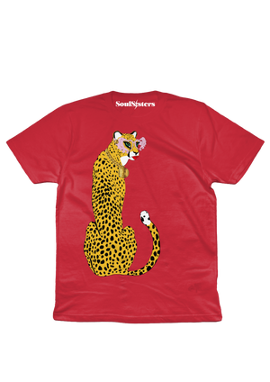 Open image in slideshow, The Icons Collection  - Sylvester Tee Red Organic Cotton Unisex Tee
